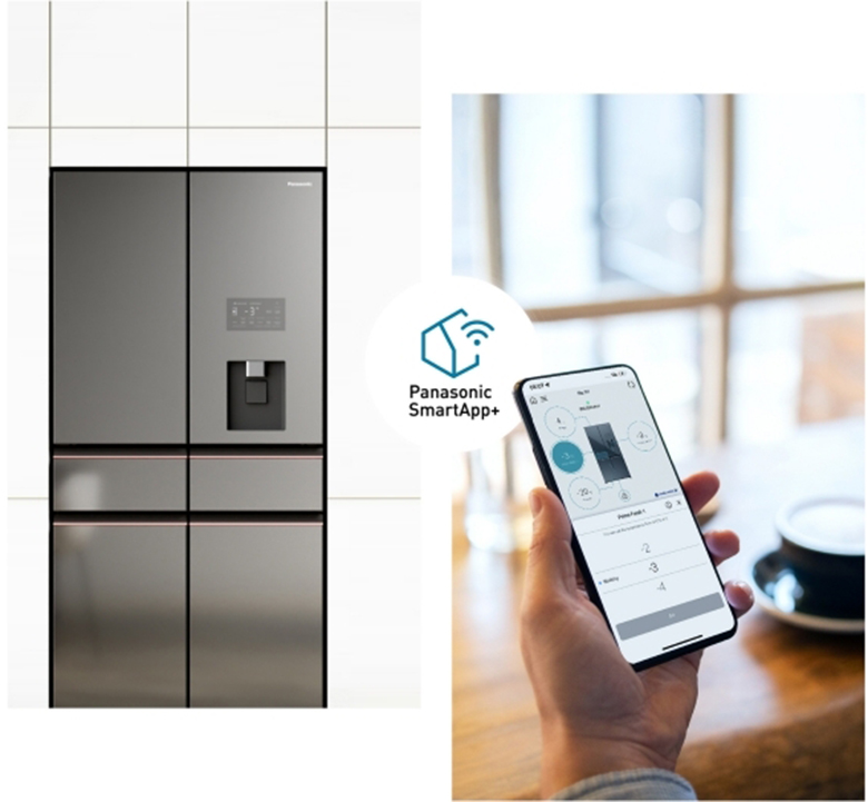 Tủ lạnh Multi Door Panasonic Inverter 650 lít NR-WY720ZMMV kết nối điều khiển từ xa