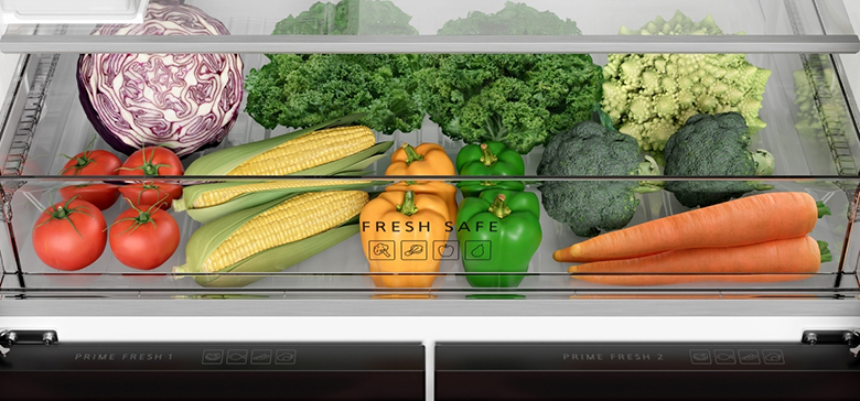 Tủ lạnh Multi Door Panasonic Inverter 650 lít NR-WY720ZMMV ngăn rau quả giữ ẩm