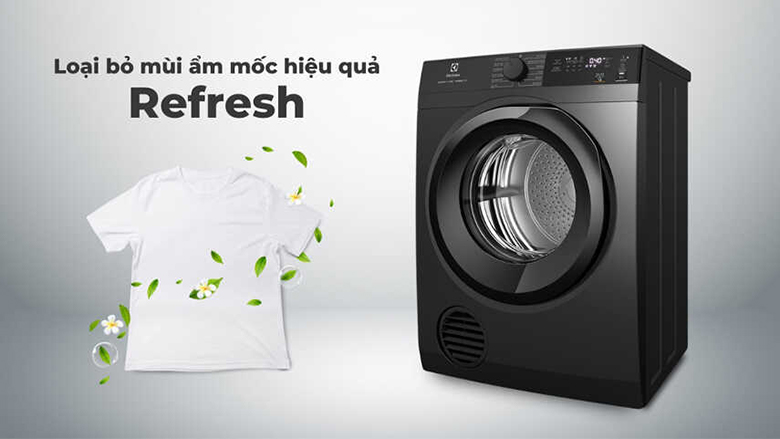 Máy sấy thông hơi Electrolux 9 kg EDV904N3SC - Chế độ sấy Refresh loại bỏ mùi hôi hiệu quả