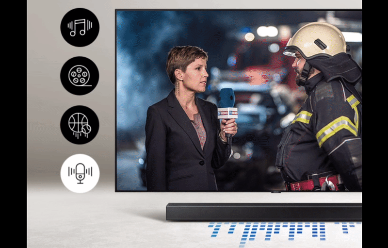 Công nghệ Smart Sound - Loa Soundbar Samsung HW-T550/XV