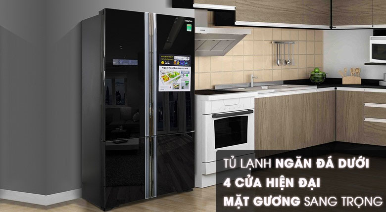 Tủ lạnh Hitachi 4 cánh trên 600 lít giá cao