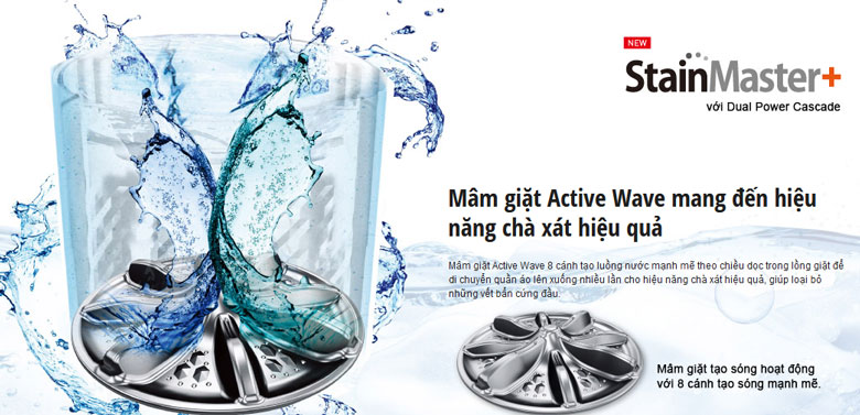 Máy giặt Panasonic với công nghệ giặt nước nóng StainMaster+