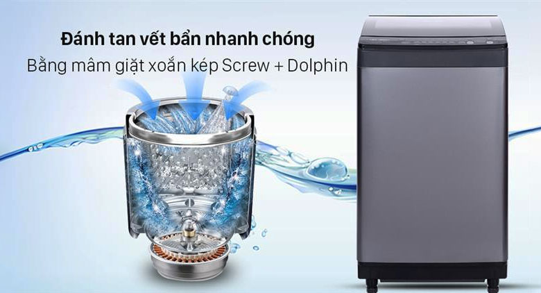 Máy giặt Sharp với lồng giặt đặc biệt đánh tan vết bẩn