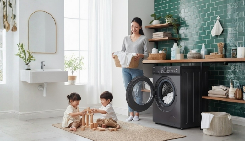 Máy giặt Toshiba có chức năng sấy