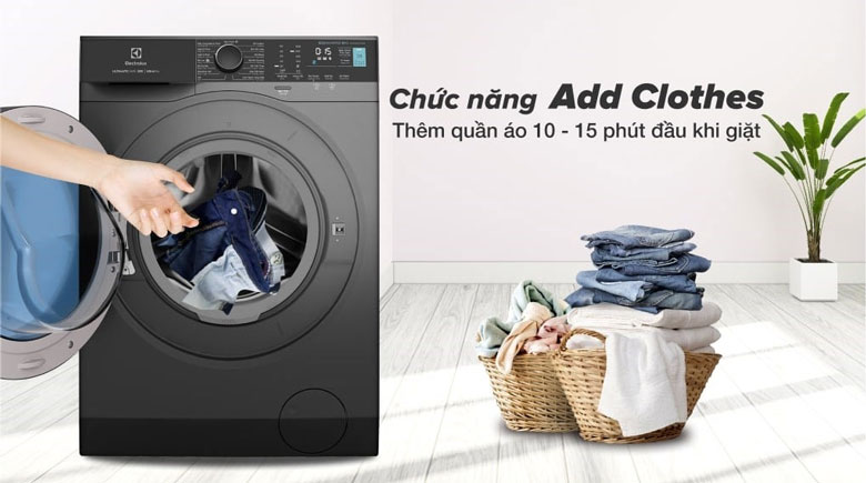 Máy giặt Electrolux thêm quần áo Add Clothes