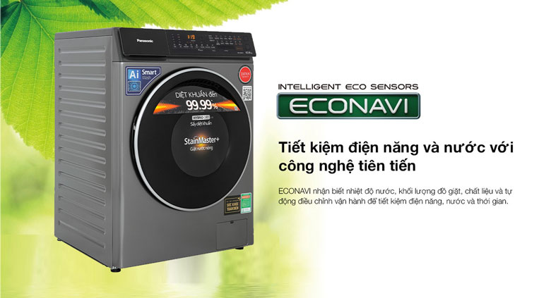 Máy giặt Panasonic với cảm biết Econavi