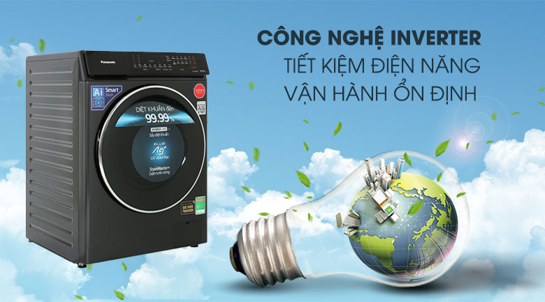 Máy giặt Panasonic động cơ Inverter tiết kiệm điện bền bỉ