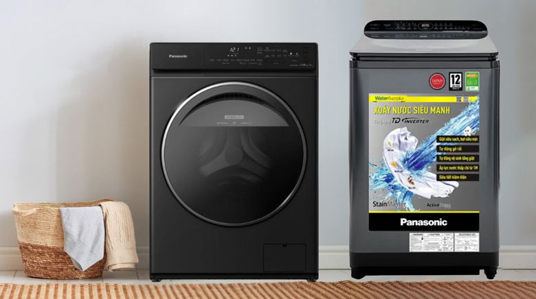Máy giặt Panasonic cửa trên và cửa trước