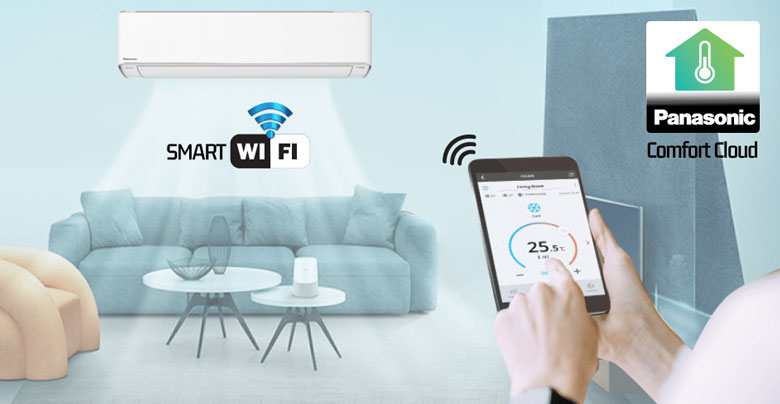 Điều hòa Panasonic điều khiển từ xa bằng điện thoại