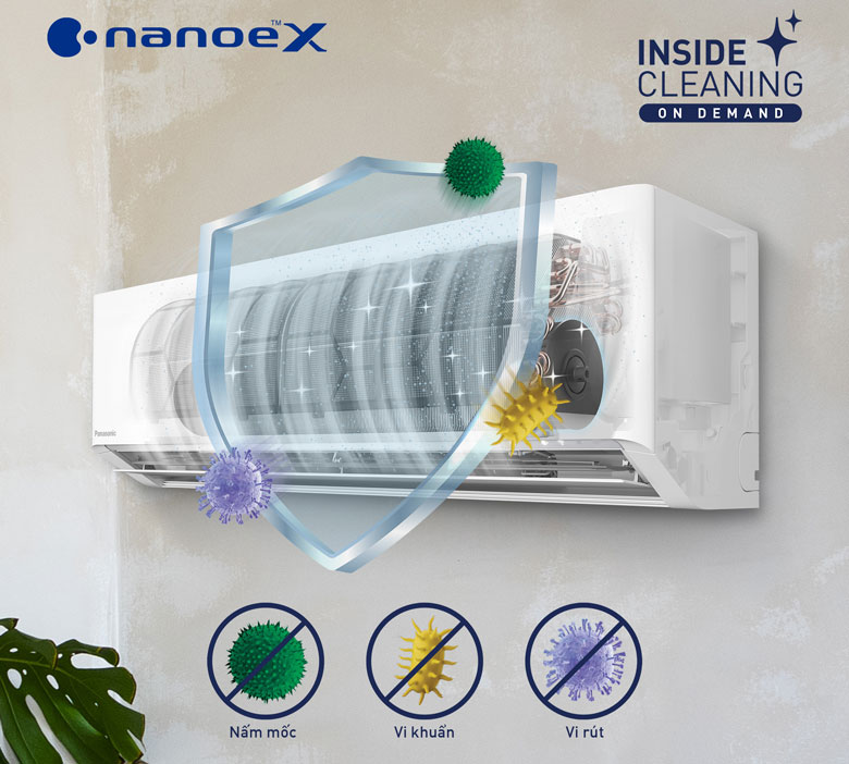 Điều hòa Panasonic tự động làm sạch bên trong Inside Cleaning