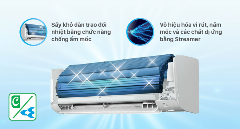 Điều hòa Daikin với chức năng tự động vệ sinh 