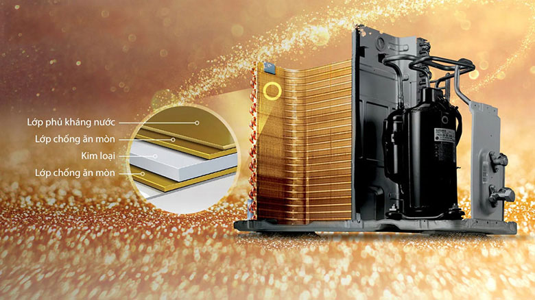 Dàn nóng điều hòa Carrier được trang bị lớp phủ chống ăn mòn