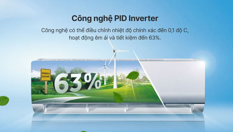 Điều hòa Aqua với công nghệ PID Inverter tiết kiệm điện
