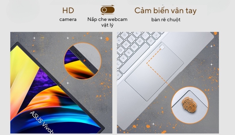 Laptop Asus tính năng bảo mật hiện đại