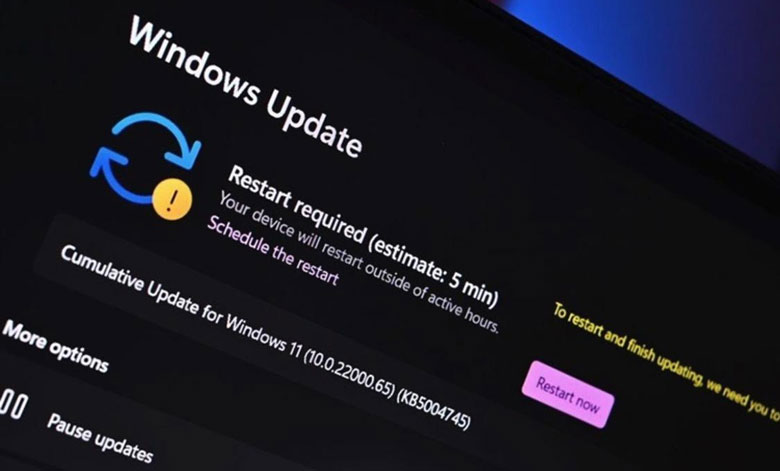 Update Window trên laptop