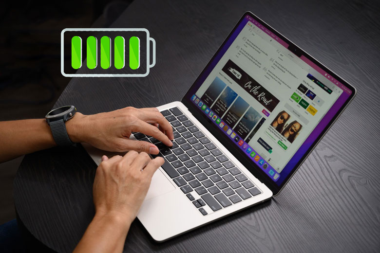 Macbook sở hữu thời lượng pin ấn tượng