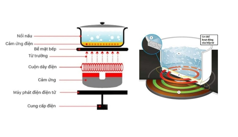 Nguyên lý hoạt động của bếp từ