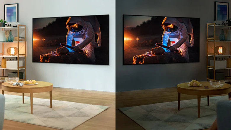 Cảm biến ánh sáng tự động - Smart Tivi LG 4K 65 inch 65UP8100PTB